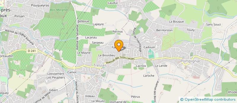 localisation de l'entreprise YOGA TRESSES  TRESSES