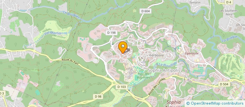 localisation de l'entreprise YOGABHYASA à VALBONNE