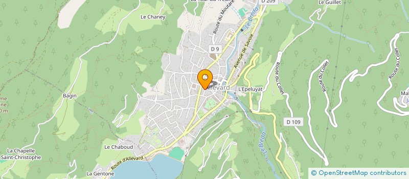 localisation de l'entreprise YOGAKI  ALLEVARD