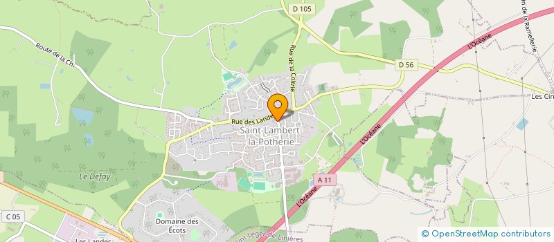 localisation de l'entreprise YOGALA à SAINT-LAMBERT-LA-POTHERIE