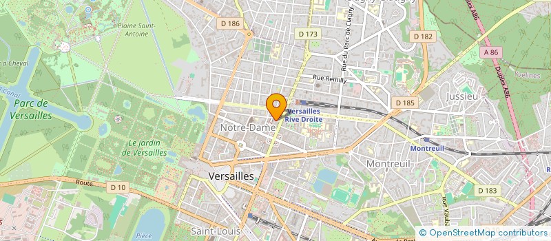 localisation de l'entreprise YOGAMANIA à VERSAILLES