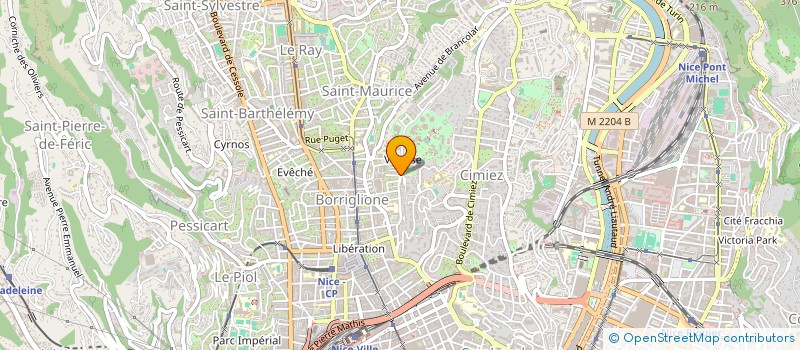 localisation de l'entreprise YOGAMANIA à NICE
