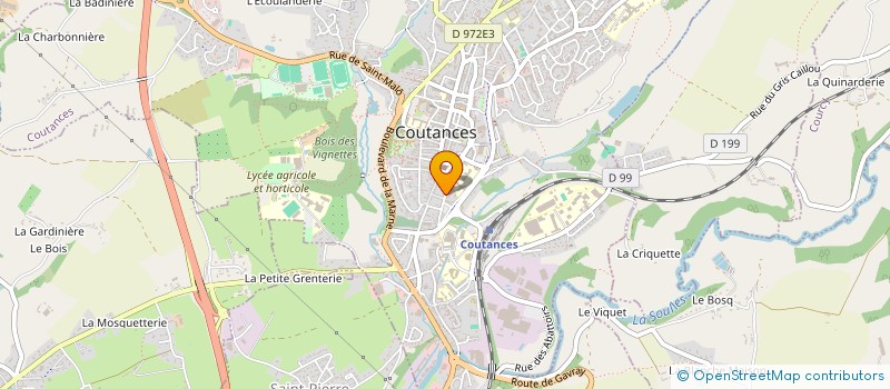 localisation de l'entreprise YOGANNE  COUTANCES