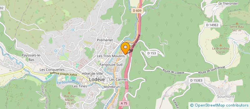 localisation de l'entreprise YOGAPASSION à LODEVE
