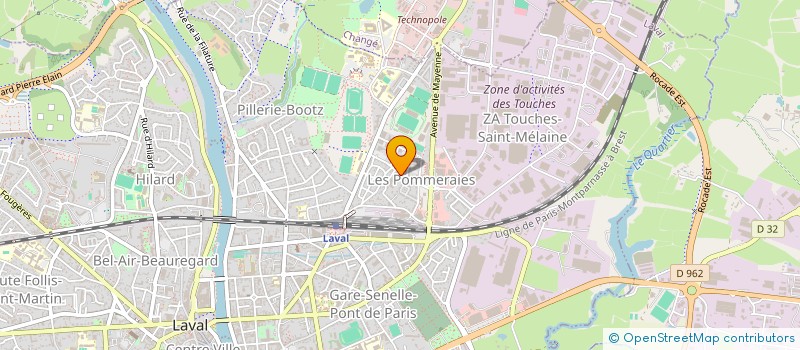 localisation de l'entreprise YOGARBRE  LAVAL