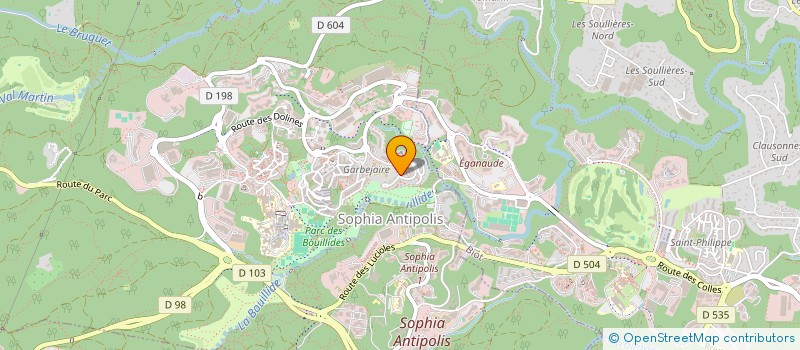 localisation de l'entreprise YOGATTITUDE06  VALBONNE