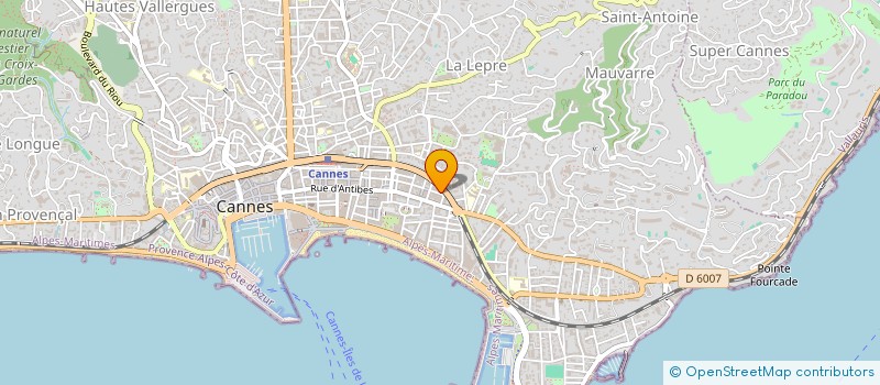 localisation de l'entreprise YOGEGO à CANNES