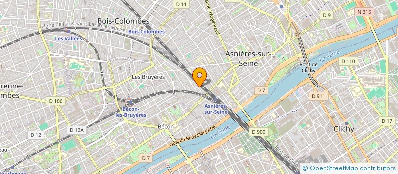 localisation de l'entreprise YOGI AND CO  ASNIERES-SUR-SEINE