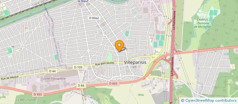 localisation de l'entreprise YOGI O'PARINOR  AULNAY-SOUS-BOIS