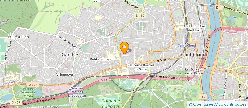 localisation de l'entreprise YOGI OR NOT à SAINT-CLOUD