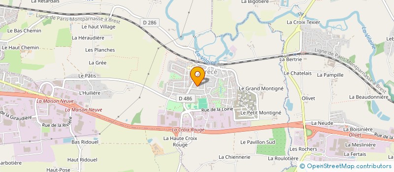 localisation de l'entreprise YOGITARIENNE à BRECE