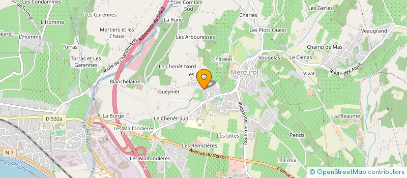 localisation de l'entreprise YOGREGUI  MERCUROL-VEAUNES