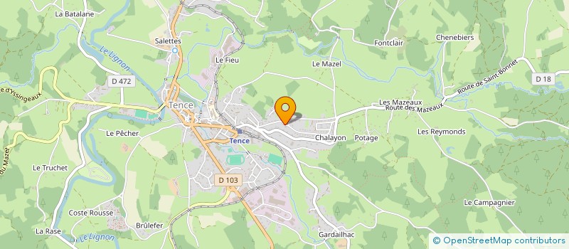 localisation de l'entreprise YOGUILUCO 2  TENCE