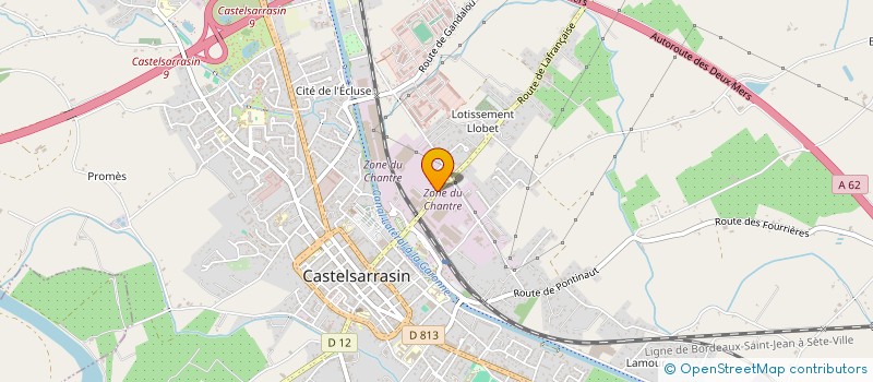 localisation de l'entreprise YOHAN HABITAT  CASTELSARRASIN