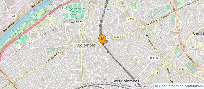 localisation de l'entreprise YOHAN NELL à COLOMBES