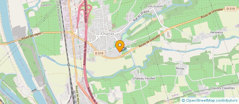 localisation de l'entreprise YOHANA INVEST  CHANAS