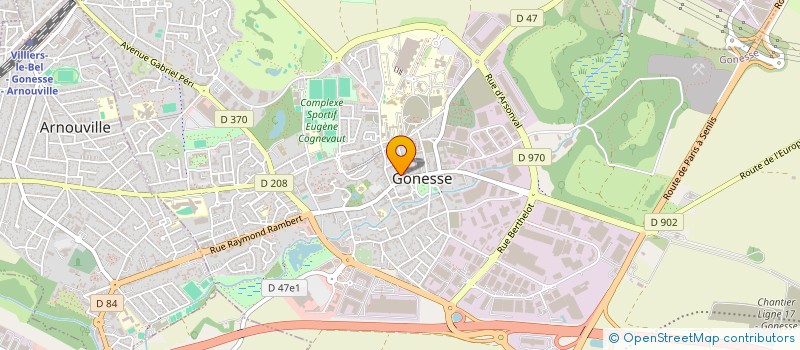 localisation de l'entreprise YOHANNE à GONESSE