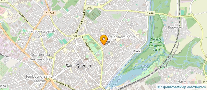 localisation de l'entreprise YOKE INVEST à SAINT-QUENTIN