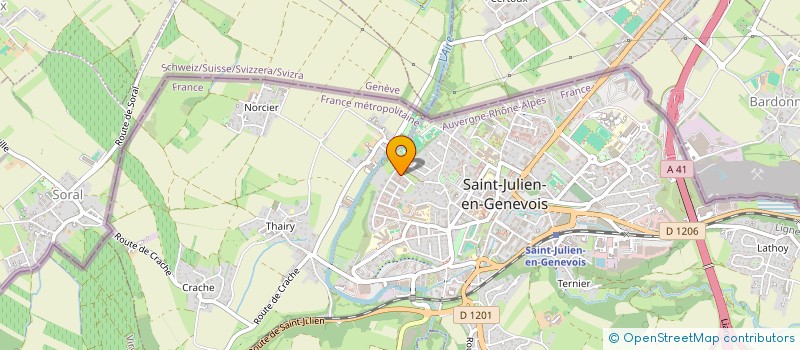 localisation de l'entreprise YOKI PARCS MULTI-SERVICES  SAINT-JULIEN-EN-GENEVOIS