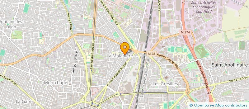 localisation de l'entreprise YOKO à DIJON