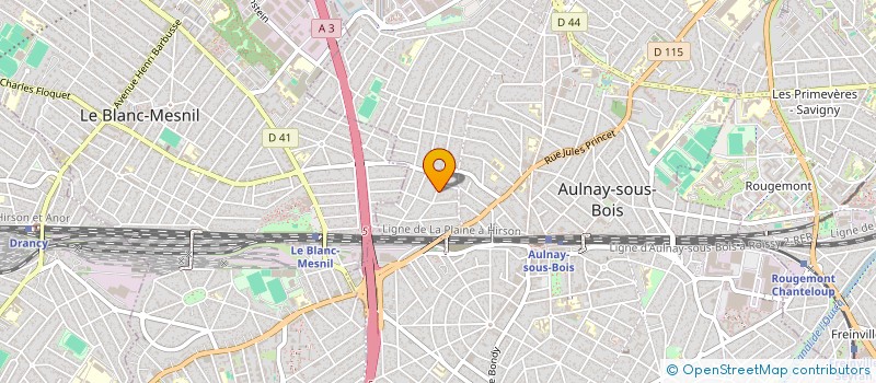 localisation de l'entreprise YOKO ASSISTANCE INFORMATIQUE à AULNAY-SOUS-BOIS