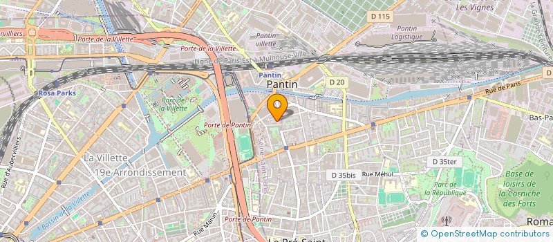 localisation de l'entreprise YOKORON à PANTIN