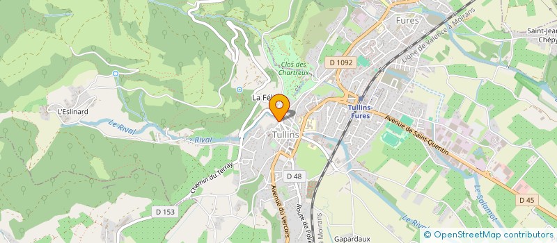 localisation de l'entreprise YOKR  TULLINS