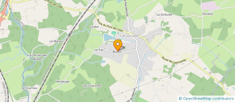 localisation de l'entreprise YOL'EAU PLOMBERIE  LARUSCADE