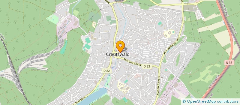 localisation de l'entreprise YOLANDA COIFFURE  CREUTZWALD