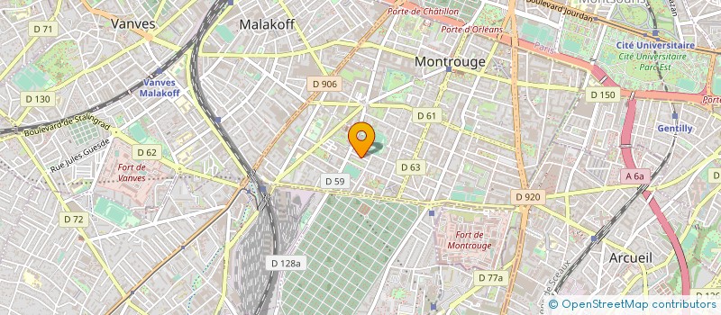 localisation de l'entreprise YOLANDE à MONTROUGE