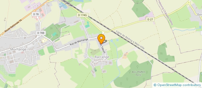 localisation de l'entreprise YOLANDE  RACRANGE