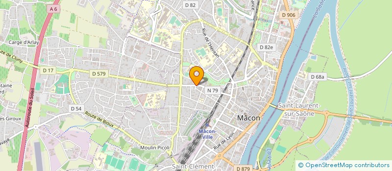 localisation de l'entreprise YOLE COIFFURE à MACON