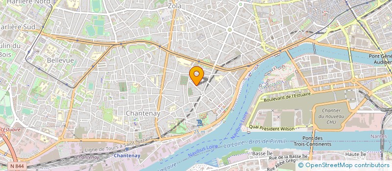 localisation de l'entreprise YOLE COMMUNICATION à NANTES