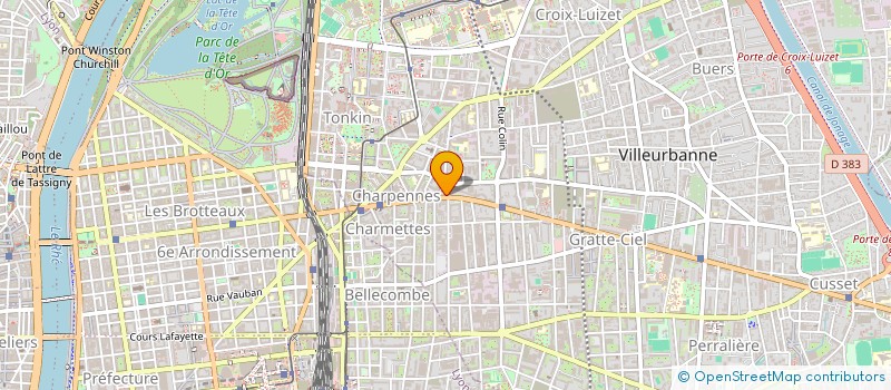 localisation de l'entreprise YOLE GROUP à VILLEURBANNE