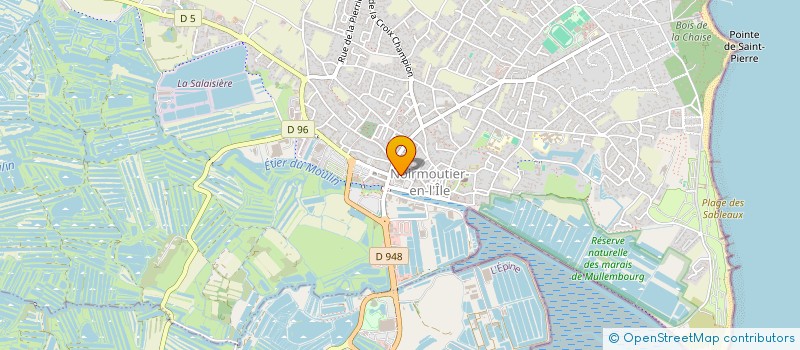 localisation de l'entreprise YOLES  NOIRMOUTIER-EN-L'ILE