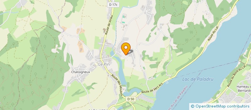 localisation de l'entreprise YOLIE  VILLAGES DU LAC DE PALADRU