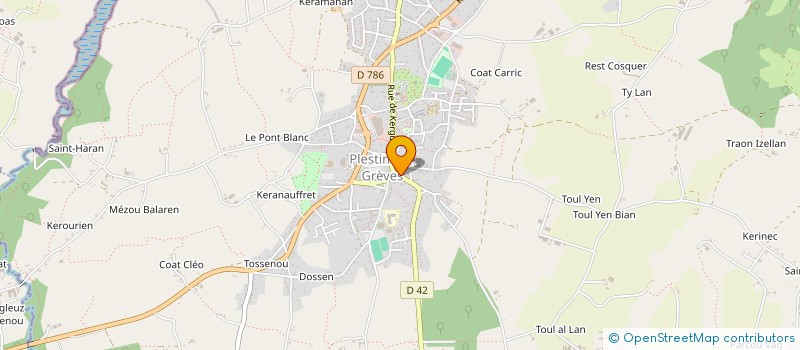 localisation de l'entreprise YOLINDA à PLESTIN-LES-GREVES