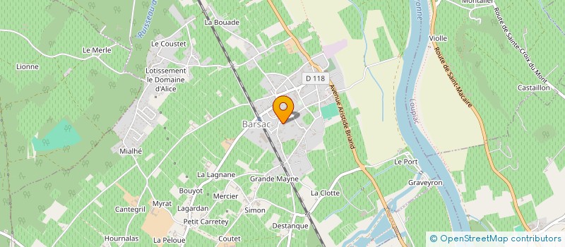 localisation de l'entreprise YOLINE & CO  BARSAC