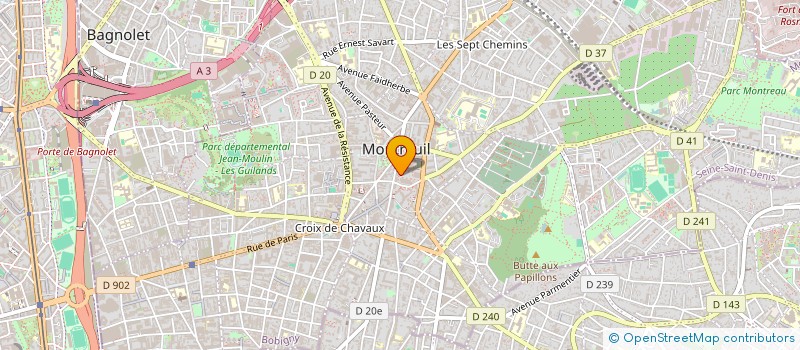 localisation de l'entreprise YOLIZ DISTRIBUTION à MONTREUIL