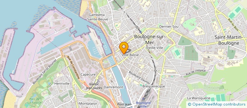 localisation de l'entreprise YOLO à BOULOGNE-SUR-MER