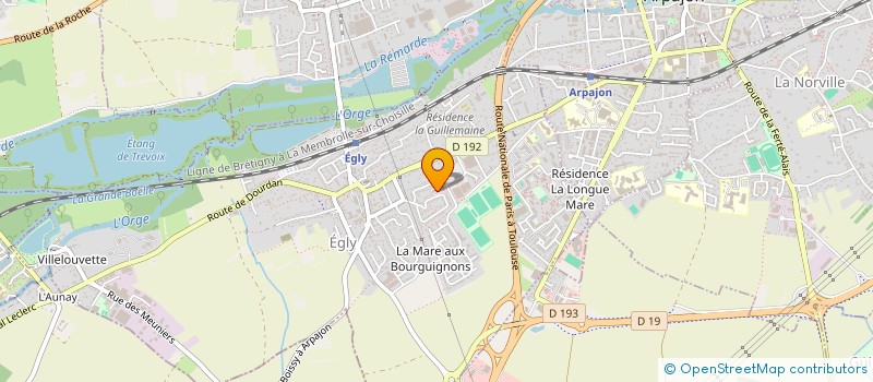 localisation de l'entreprise YOLO à EGLY
