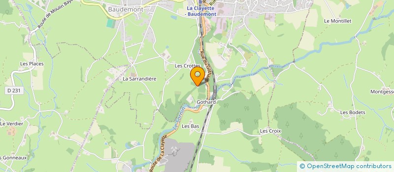 localisation de l'entreprise YOLO  BAUDEMONT