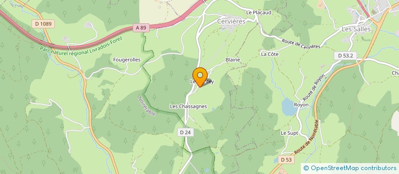 localisation de l'entreprise YOLO&CO  CERVIERES