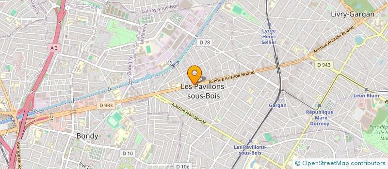 localisation de l'entreprise YOLO FIVE à LES PAVILLONS-SOUS-BOIS