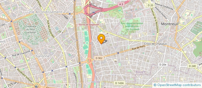 localisation de l'entreprise YOLSHIMI à BAGNOLET