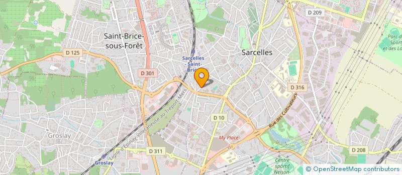 localisation de l'entreprise YOMA  SARCELLES