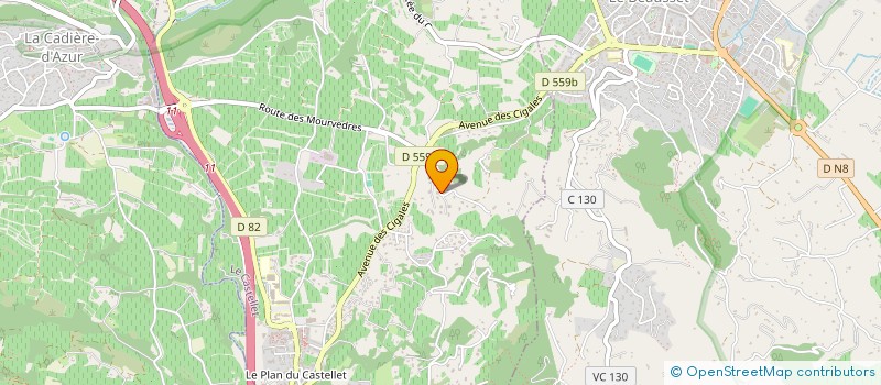 localisation de l'entreprise YOMAGUI  LE CASTELLET