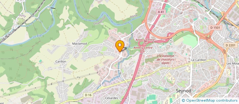 localisation de l'entreprise YOMASTE LES ARCS 1950  CHAVANOD