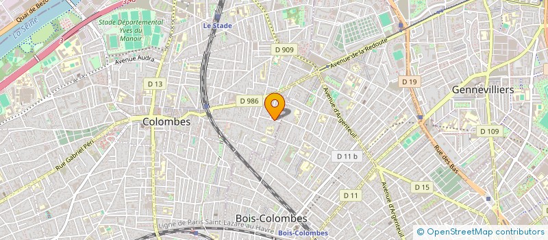 localisation de l'entreprise YOMBAL FORMATIONS à COLOMBES