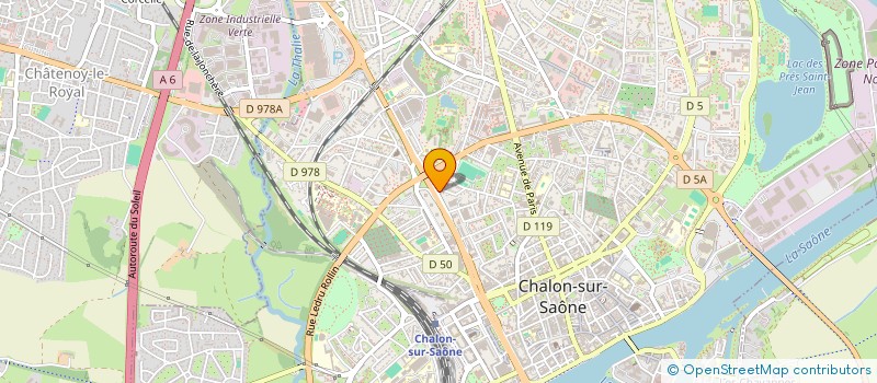 localisation de l'entreprise YOMECA à CHALON-SUR-SAONE